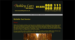 Desktop Screenshot of newashleytaxis.co.uk